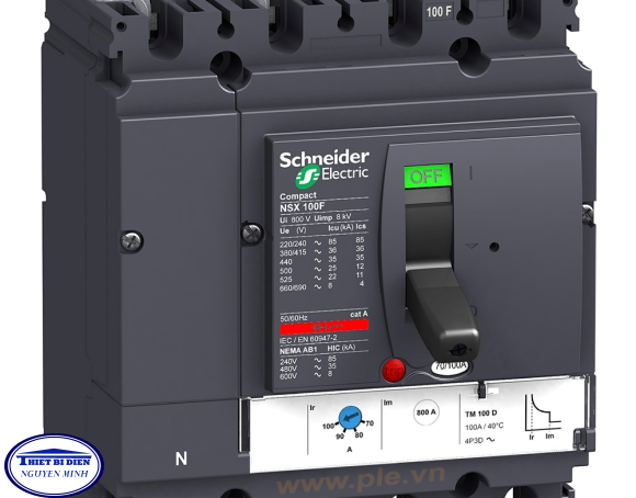 Schneider-LV429642 : Aptomat (MCCB) 4p 63A dòng Compact NSX100F