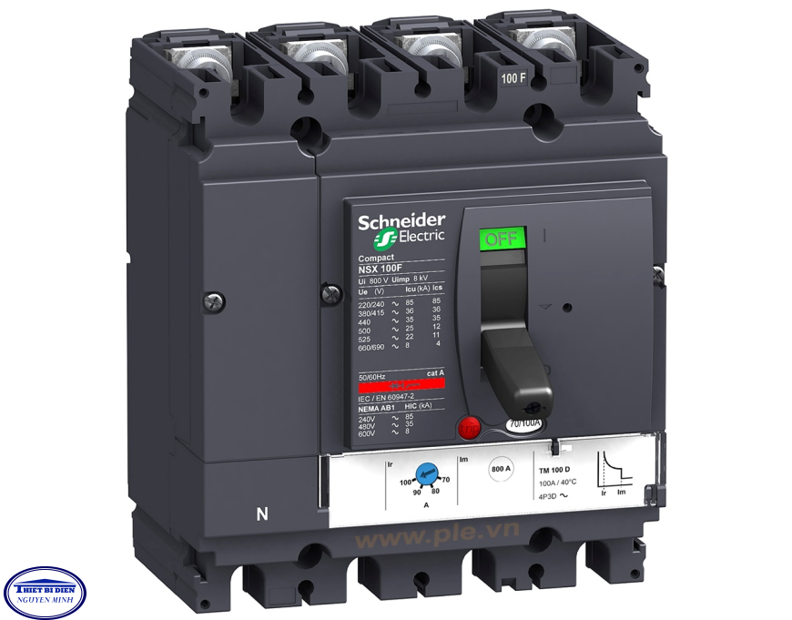 Schneider-LV429642 : Aptomat (MCCB) 4p 63A dòng Compact NSX100F