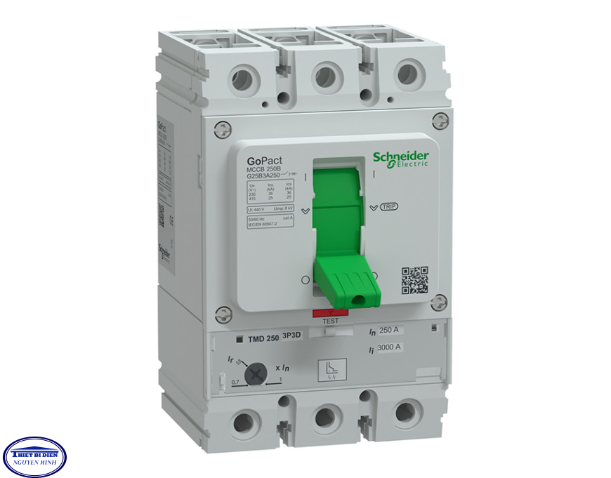 G25B3A250 MCCB Schneider GoPact 3P 250A 25KA